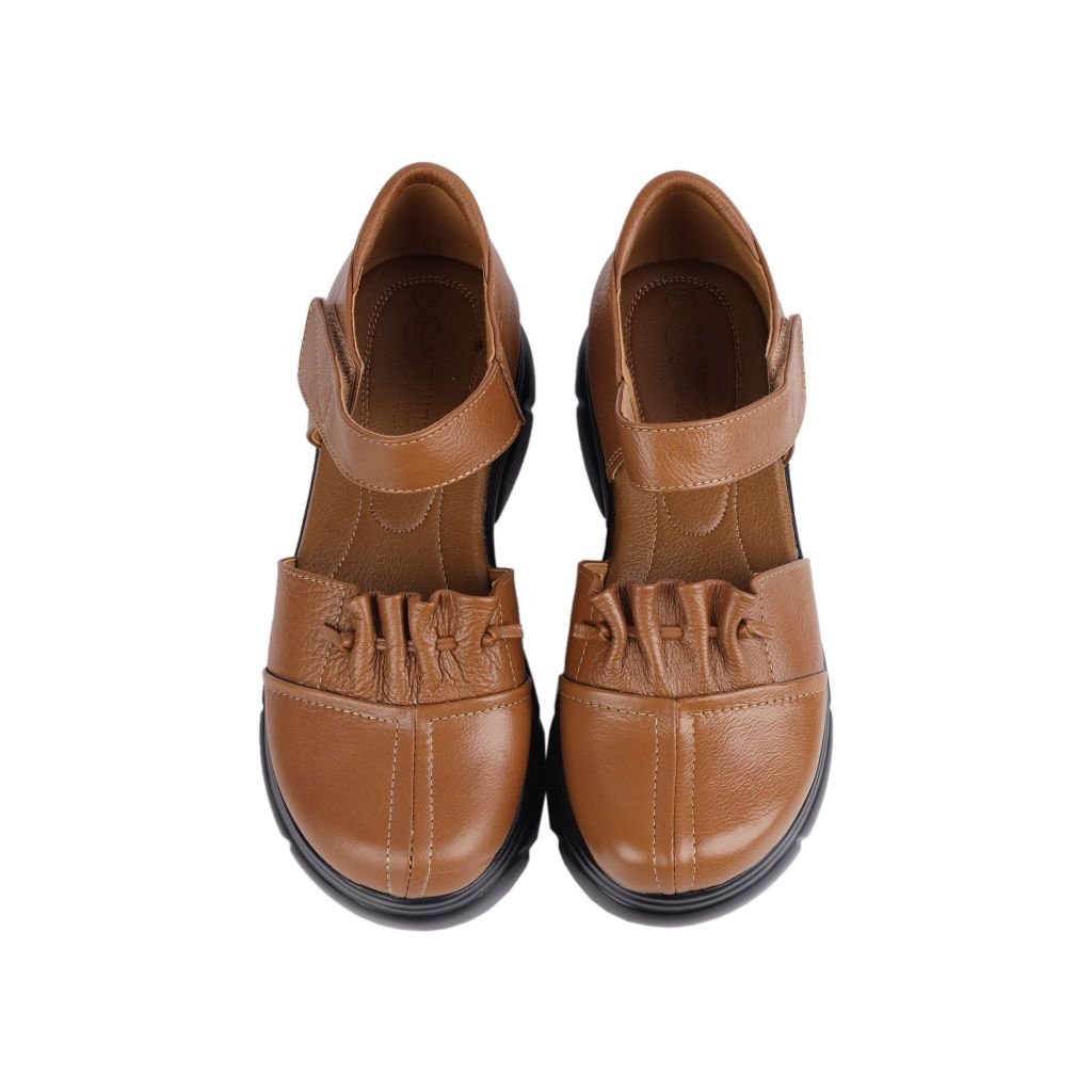 Sandal Xuồng Hạnh Dung Bít Mũi Quai Nhún HD04904AD