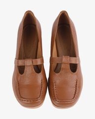 Giày Cao Gót Hạnh Dung Mũi Vuông Chỉ Nổi HD04916AD
