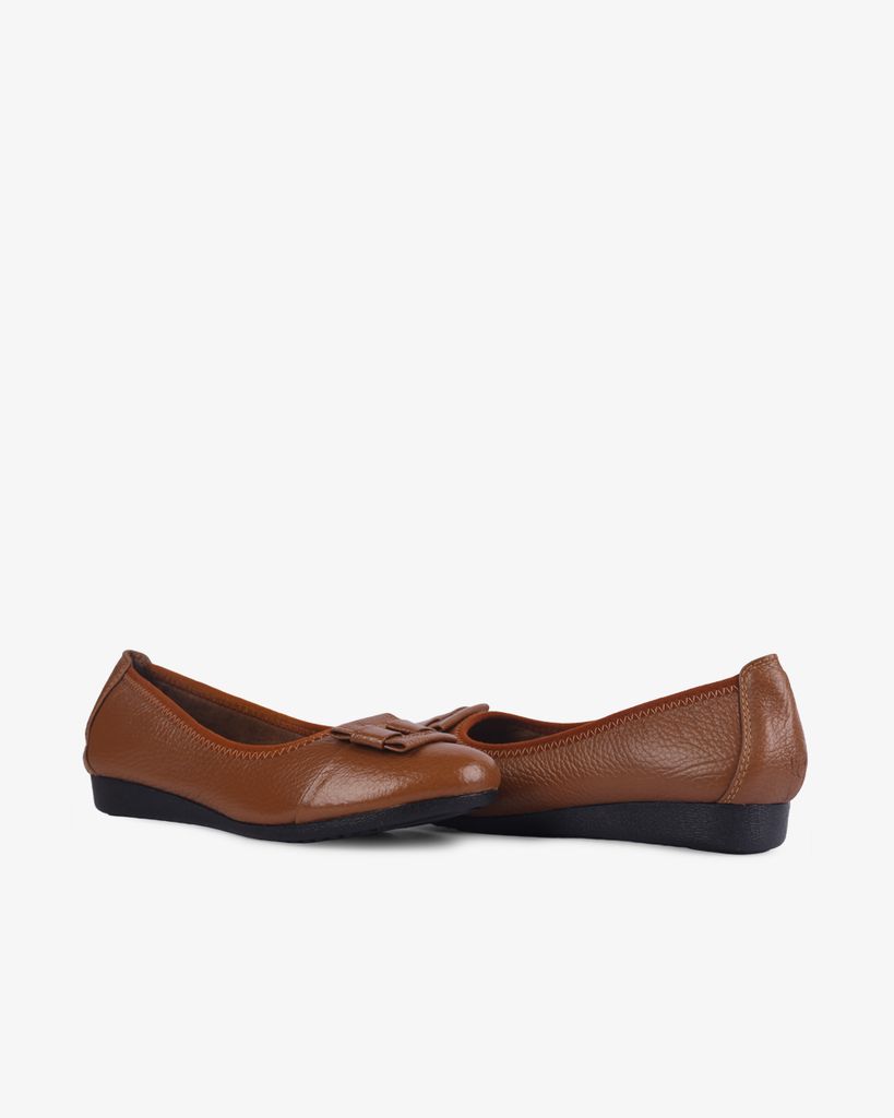 Giày Búp Bê Hạnh Dung Da Mềm Nơ Cách Điệu HD04935AD