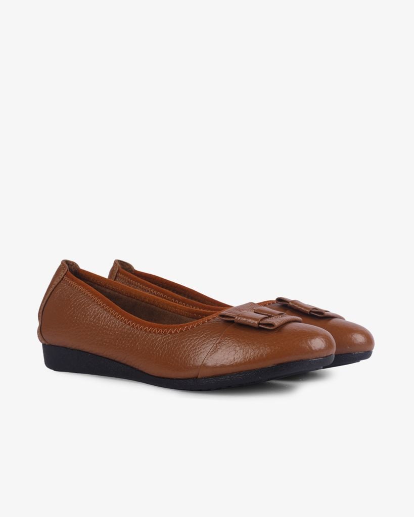 Giày Búp Bê Hạnh Dung Da Mềm Nơ Cách Điệu HD04935AD