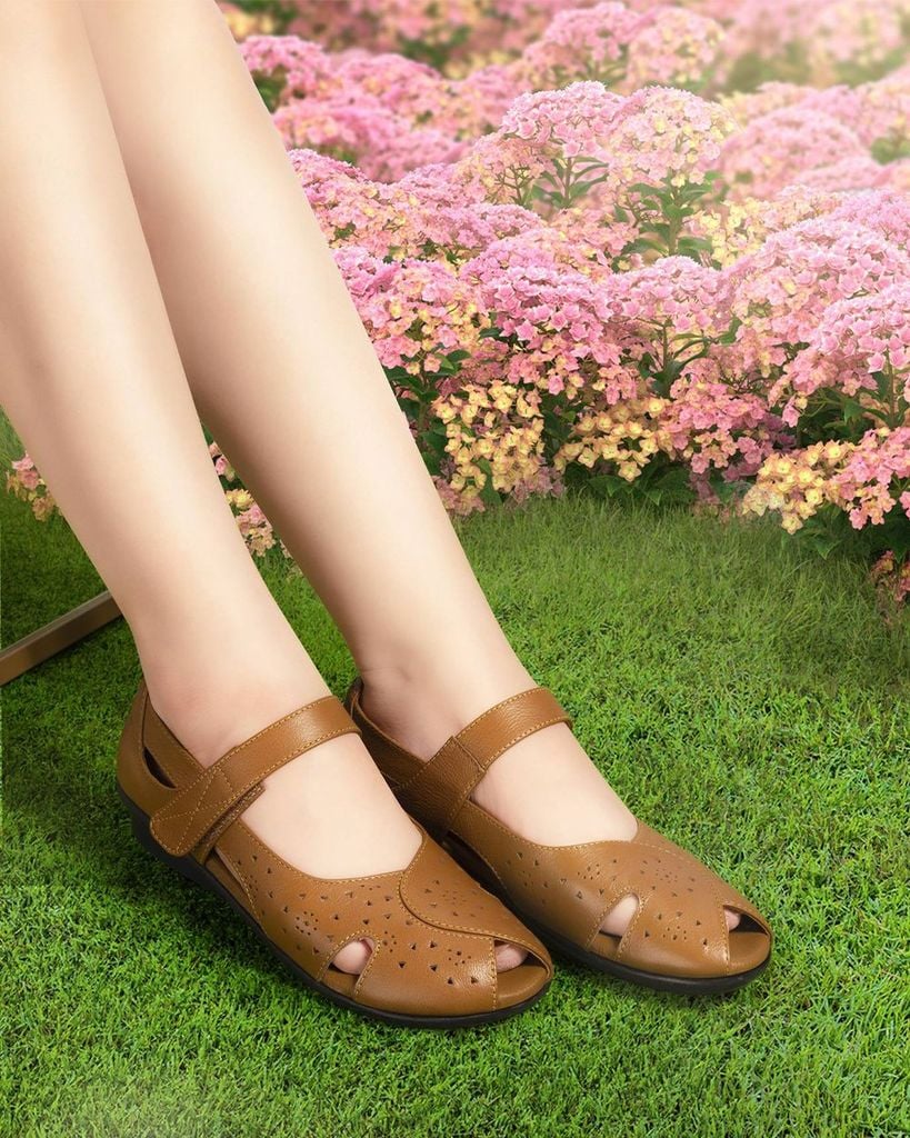 Sandal Xẹp Hạnh Dung Quai Khắc Laser HD04943AD