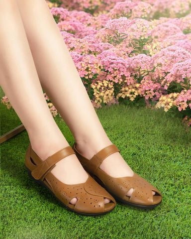 Sandal Xẹp Hạnh Dung Quai Khắc Laser HD04943AD