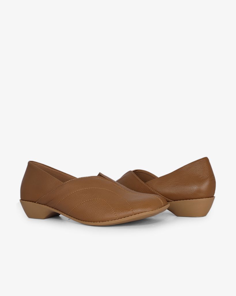 Giày Đế Xuồng Hạnh Dung Viền Chỉ Cách Điệu HD04975AD