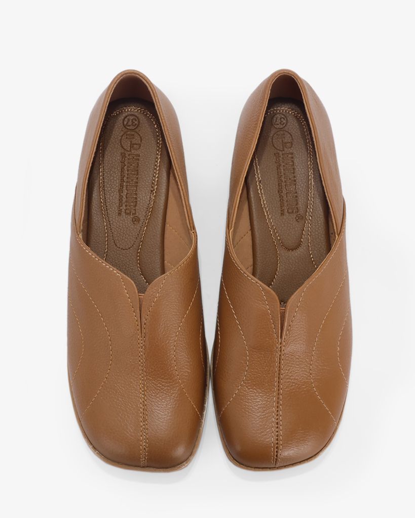 Giày Đế Xuồng Hạnh Dung Viền Chỉ Cách Điệu HD04975AD