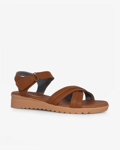 Sandal Đế Xuồng Hạnh Dung Quai Chéo Viền Chỉ HD1148AV