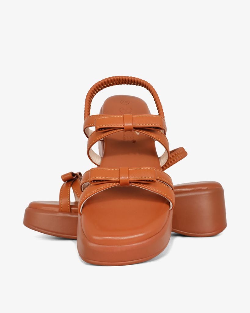 Sandal Đế Xuồng Hạnh Dung Quai Nơ Hậu Thun HD1159AV