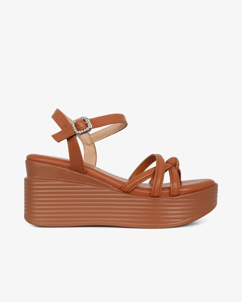 Sandal Đế Xuồng Hạnh Dung Quai Mảnh Chéo Rút HD1160AV