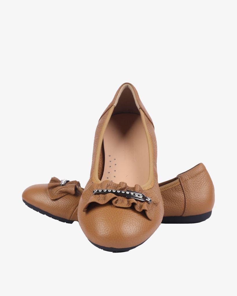 Giày Búp Bê Hạnh Dung Nơ Khóa Cách Điệu HD2225AX