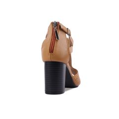 Sandal Cao Gót Hạnh Dung Bản Yếm Đục Lỗ HD29131AY