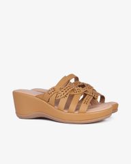 Dép Đế Xuồng Hạnh Dung Dây Đan Họa Tiết HD29166AY