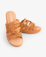 Dép Đế Xuồng Hạnh Dung Dây Đan Họa Tiết HD29166AY