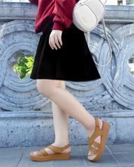 Sandal Đế Xuồng Hạnh Dung Quai Chéo Lớn HD29173AY