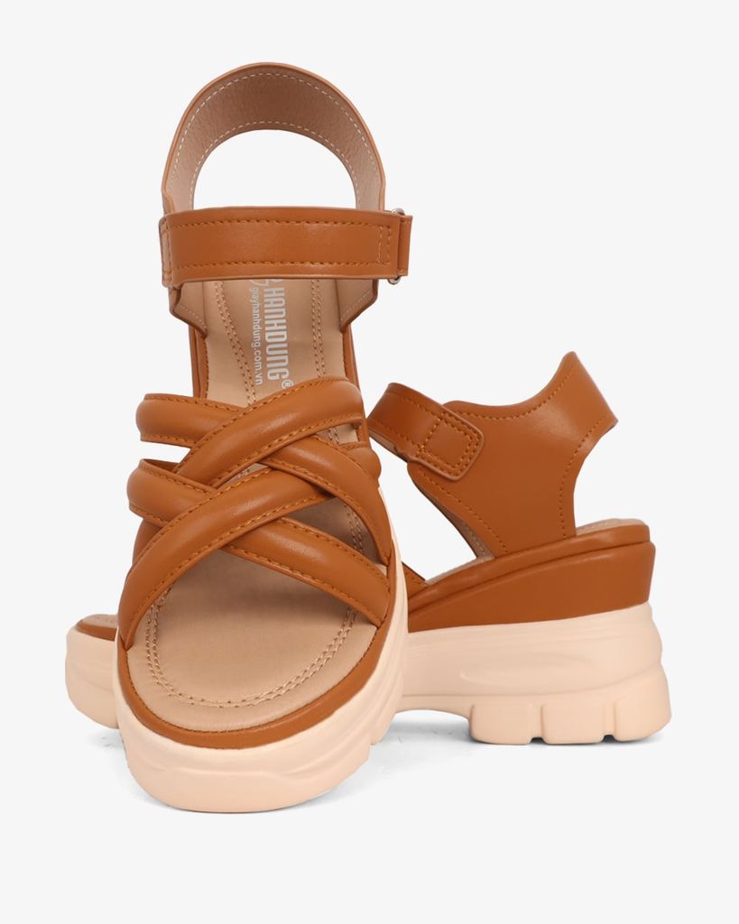 Sandal Đế Xuồng Hạnh Dung Quai Chéo Nhau Hậu Dán HD29175AY