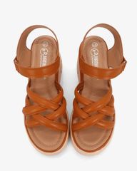 Sandal Đế Xuồng Hạnh Dung Quai Chéo Nhau Hậu Dán HD29175AY