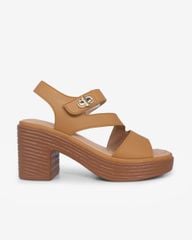 Sandal Cao Gót Hạnh Dung Quai Ngang Bản Chéo HD29187AY