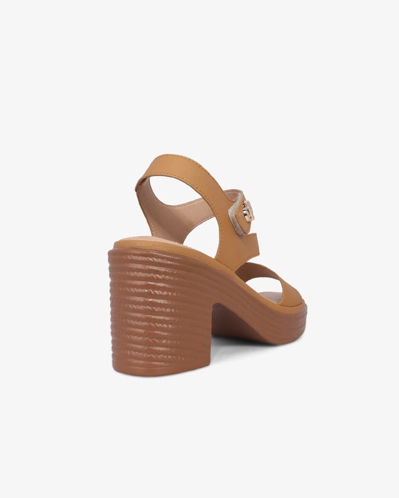 Sandal Cao Gót Hạnh Dung Quai Ngang Bản Chéo HD29187AY