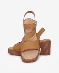 Sandal Cao Gót Hạnh Dung Quai Ngang Bản Chéo HD29187AY