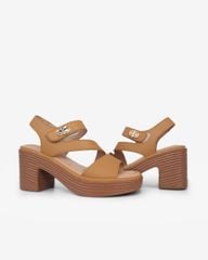 Sandal Cao Gót Hạnh Dung Quai Ngang Bản Chéo HD29187AY