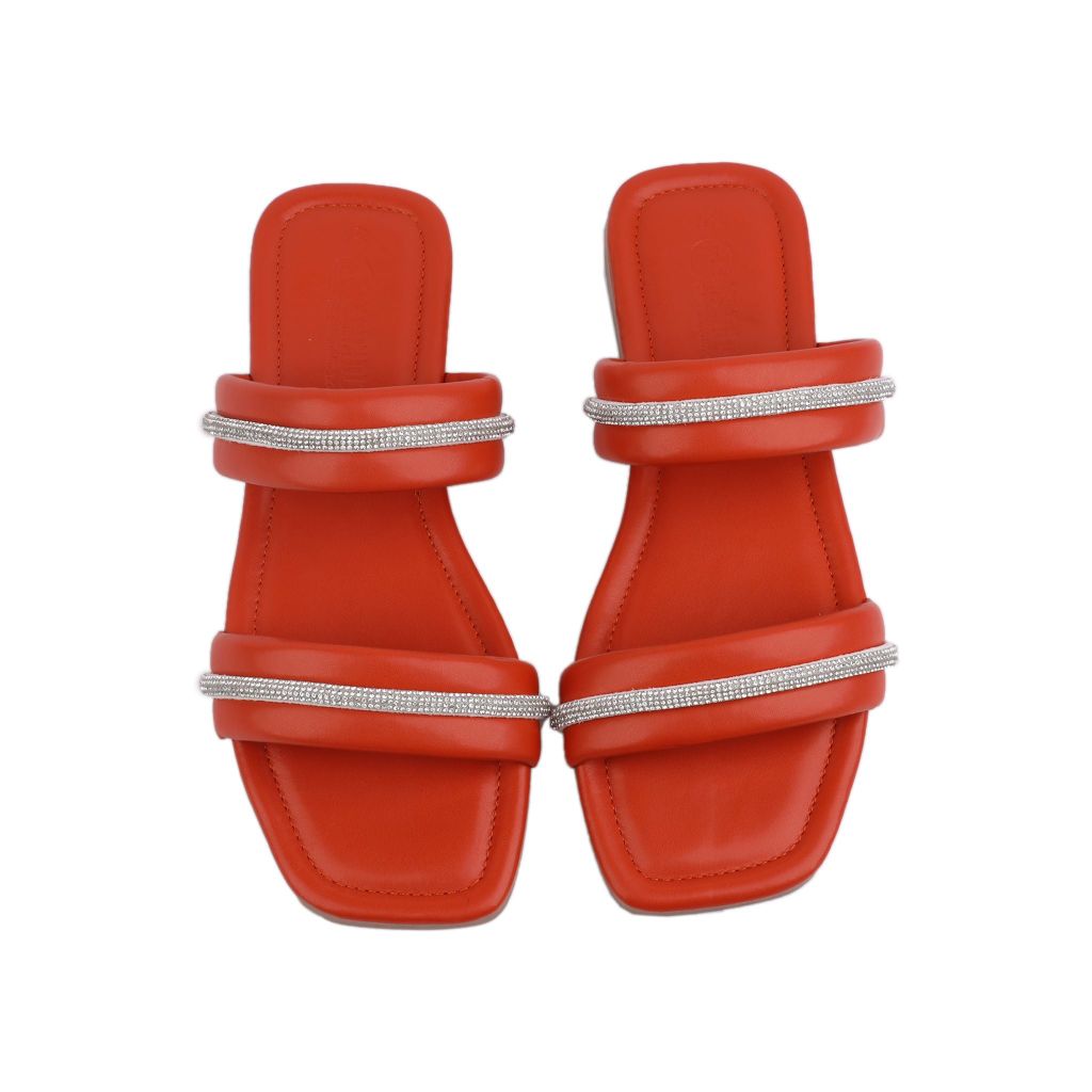 Dép Xẹp Hạnh Dung Hai Dây Ngang HD12231AM