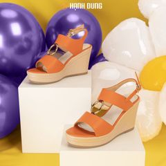 Sandal Xuồng Hạnh Dung Phối Phụ Kiện Tròn HD27208BI