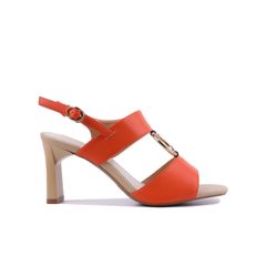 Sandal Cao Gót Hạnh Dung Bản Phối Phụ Kiện TRòn HD27209BI