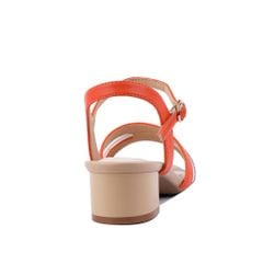 Sandal Cao Gót Hạnh Dung Dây Ngang Phối Xoàn HD27217BI