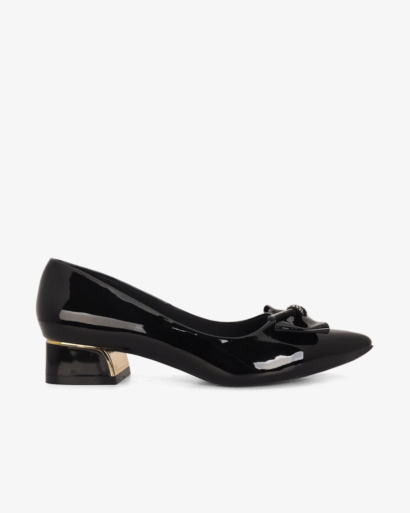 Giày Cao Gót Hạnh Dung Mũi Nhọn Nơ Dây Xoàn HD041012AD