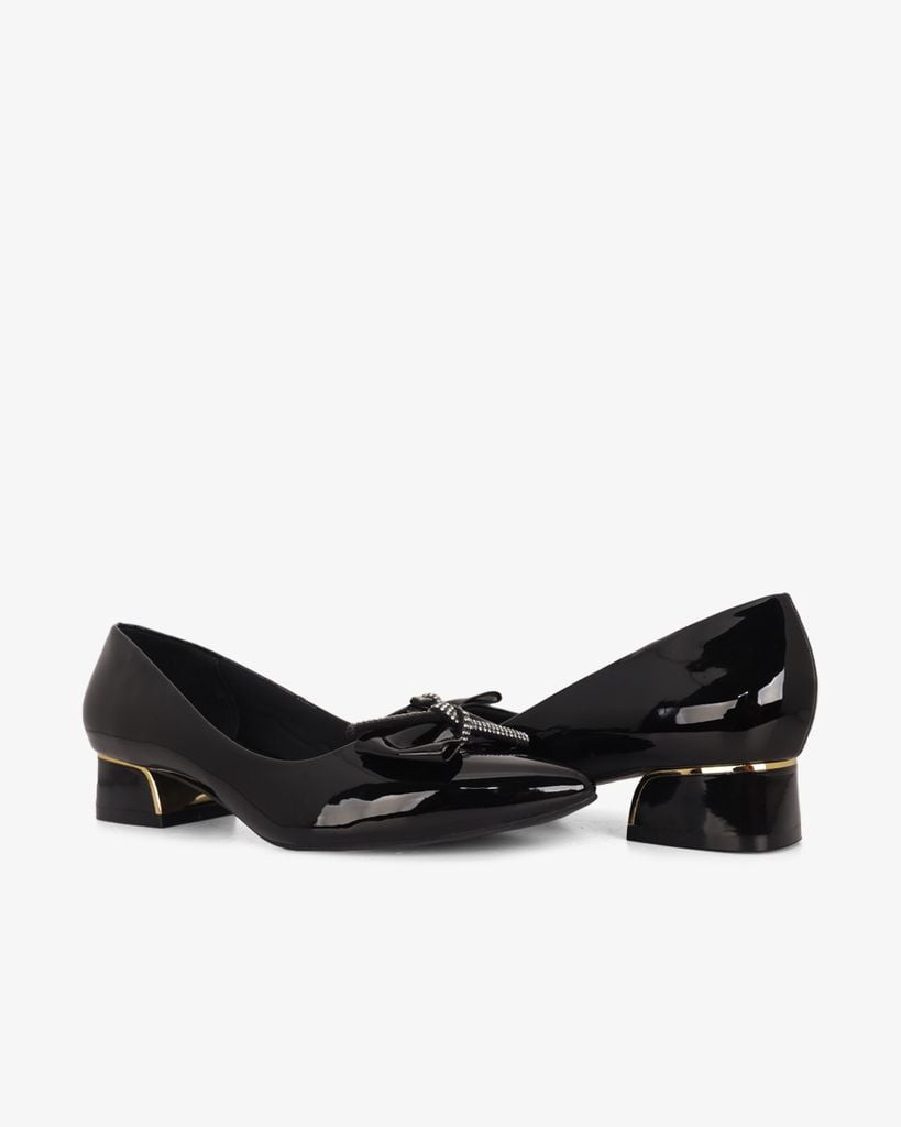 Giày Cao Gót Hạnh Dung Mũi Nhọn Nơ Dây Xoàn HD041012AD