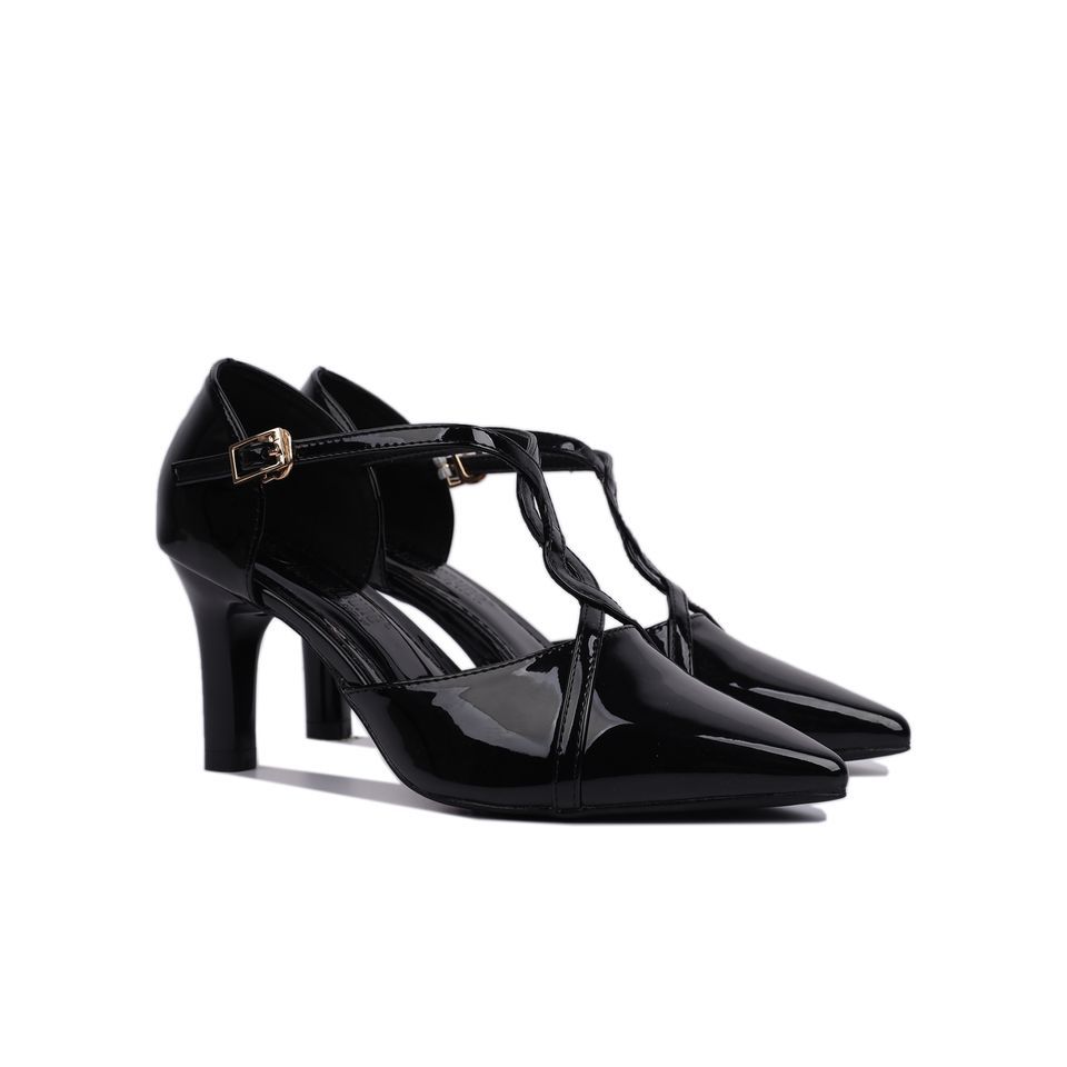 Sandal Cao Gót Hạnh Dung Mũi Nhọn Xoắn Dây HD04719AD