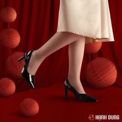 Sandal Cao Gót Hạnh Dung Mũi Nhọn Cut Out HD04720AD