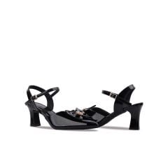 Sandal Cao Gót Hạnh Dung Bít Mũi Nhọn Đính Nơ HD04844AD
