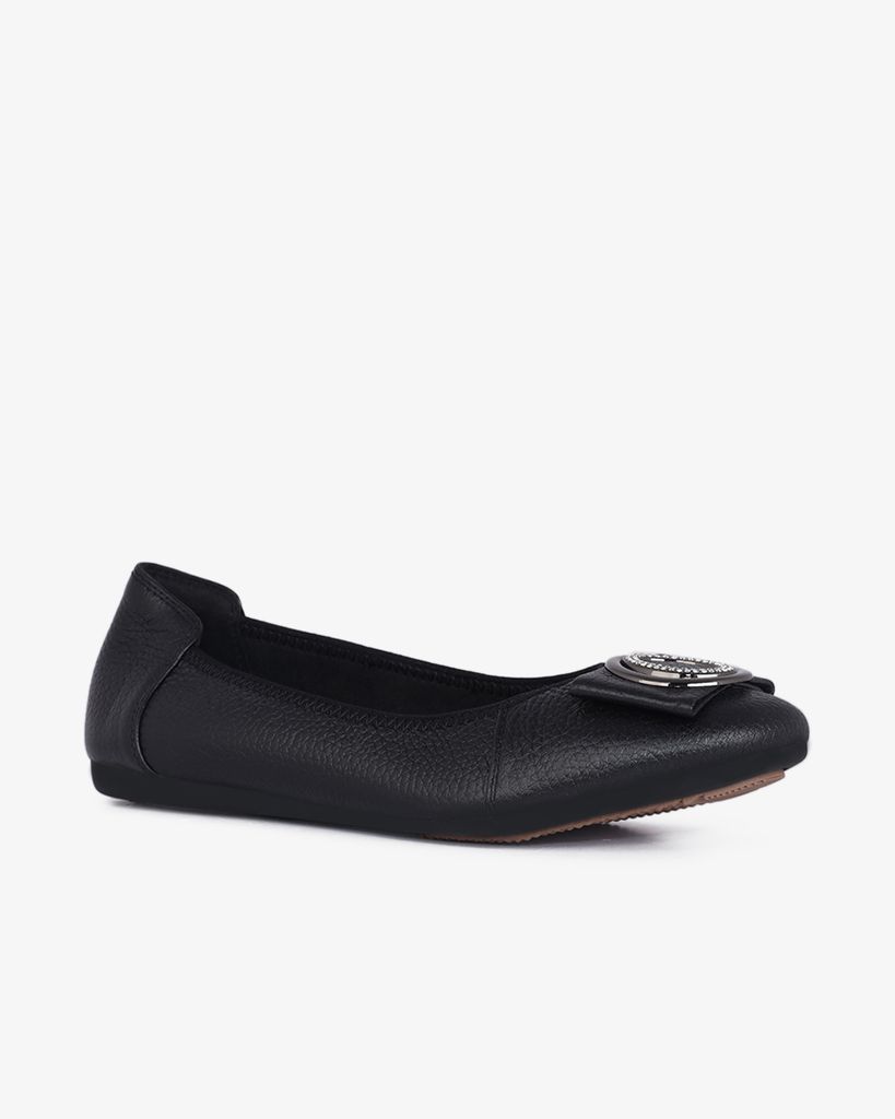 Giày Búp Bê Hạnh Dung Nơ Khóa Tròn HD1132AV