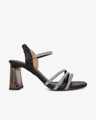 Sandal Cao Gót Hạnh Dung Quai Dây Đính Đá HD29174AY