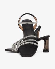 Sandal Cao Gót Hạnh Dung Quai Dây Đính Đá HD29174AY