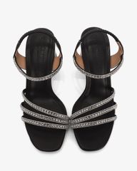 Sandal Cao Gót Hạnh Dung Quai Dây Đính Đá HD29174AY
