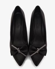 Giày Cao Gót Hạnh Dung Mũi Nhọn Nơ Dây Xoàn HD041012AD