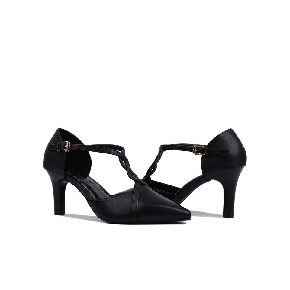 Sandal Cao Gót Hạnh Dung Mũi Nhọn Xoắn Dây HD04719AD