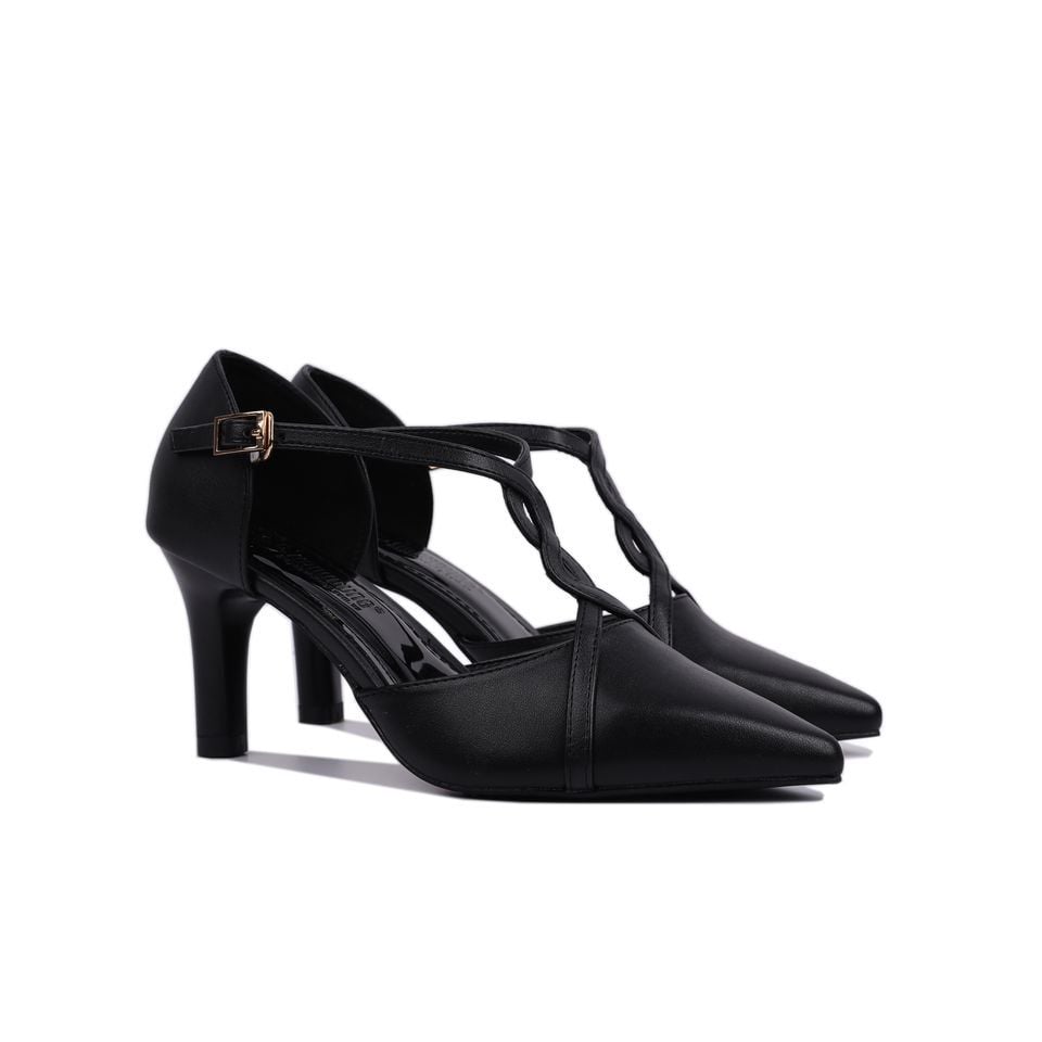 Sandal Cao Gót Hạnh Dung Mũi Nhọn Xoắn Dây HD04719AD