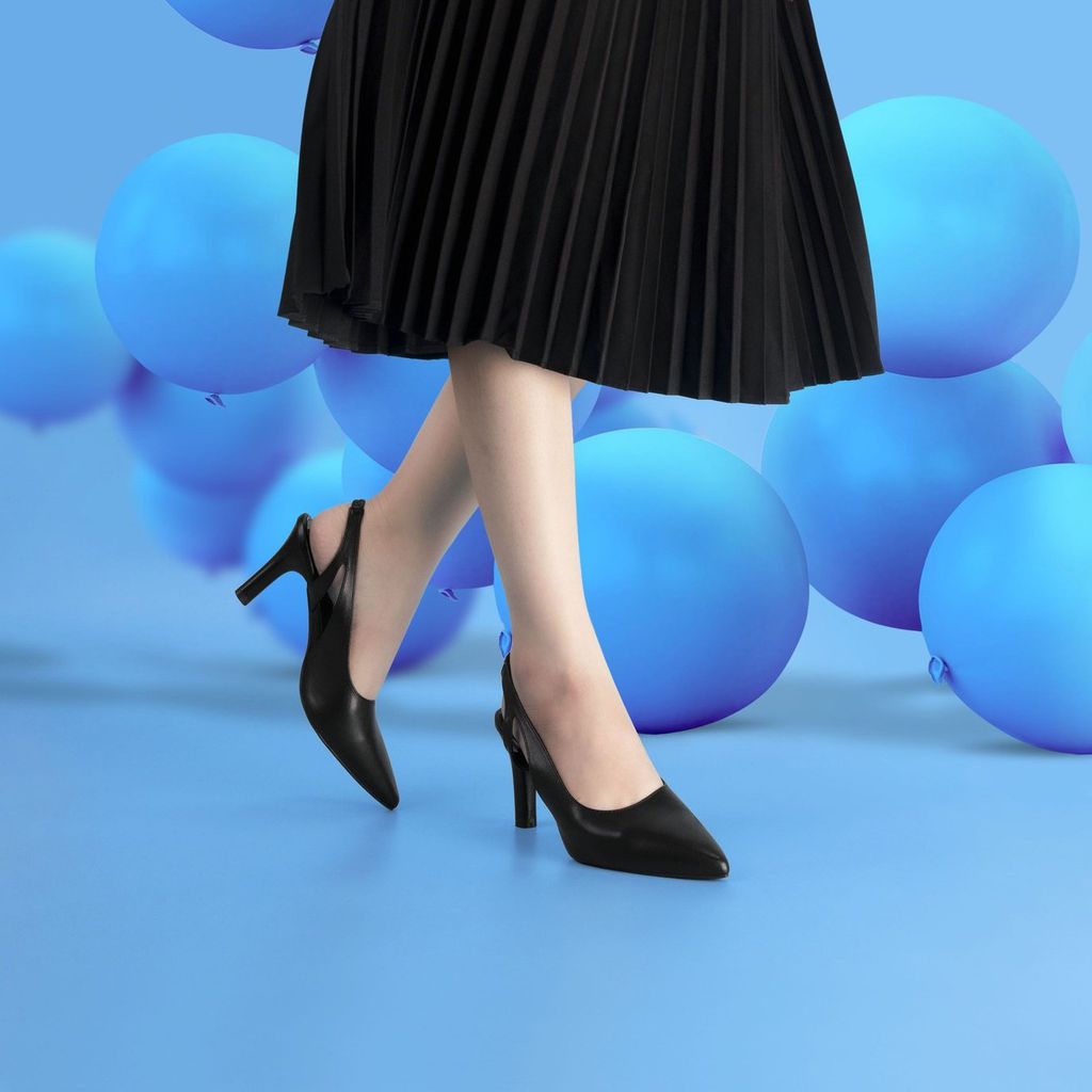 Sandal Cao Gót Hạnh Dung Mũi Nhọn Cut Out HD04720AD
