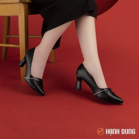 Giày Cao Gót Hạnh Dung Mũi Nhọn Kim Sa HD04758AD