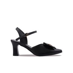 Sandal Cao Gót Hạnh Dung Bít Mũi Nhọn Đính Nơ HD04844AD