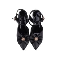 Sandal Cao Gót Hạnh Dung Bít Mũi Nhọn Đính Nơ HD04844AD