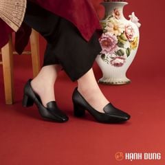 Giày Cao Gót Hạnh Dung Mũi Vuông Trơn HD04864AD
