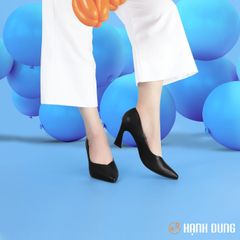 Giày Cao Gót Hạnh Dung Mũi Nhọn Gót Cách Điệu HD04869AD