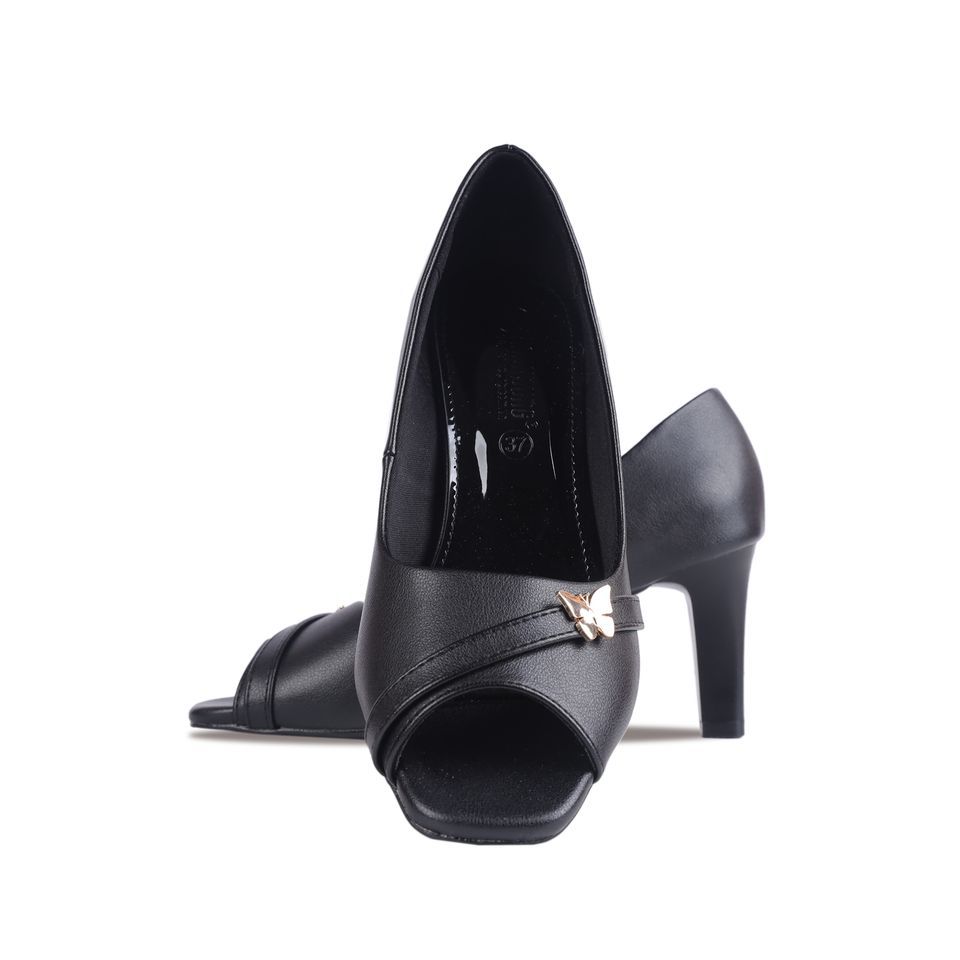 Giày Hở Mũi Hạnh Dung Dây Chéo Khóa Bướm HD04908AD