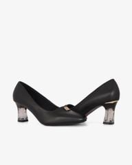 Giày Cao Gót Hạnh Dung Mũi Vuông Khóa Chữ V HD04997AD