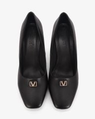 Giày Cao Gót Hạnh Dung Mũi Vuông Khóa Chữ V HD04997AD