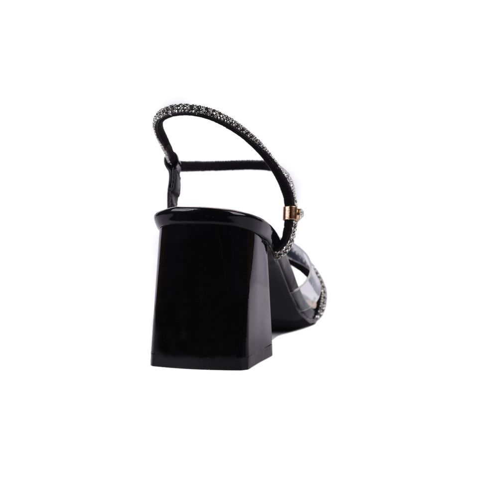 Sandal Cao Gót Albee Quai Trong Phối Dây Kim Sa HD0203TQ