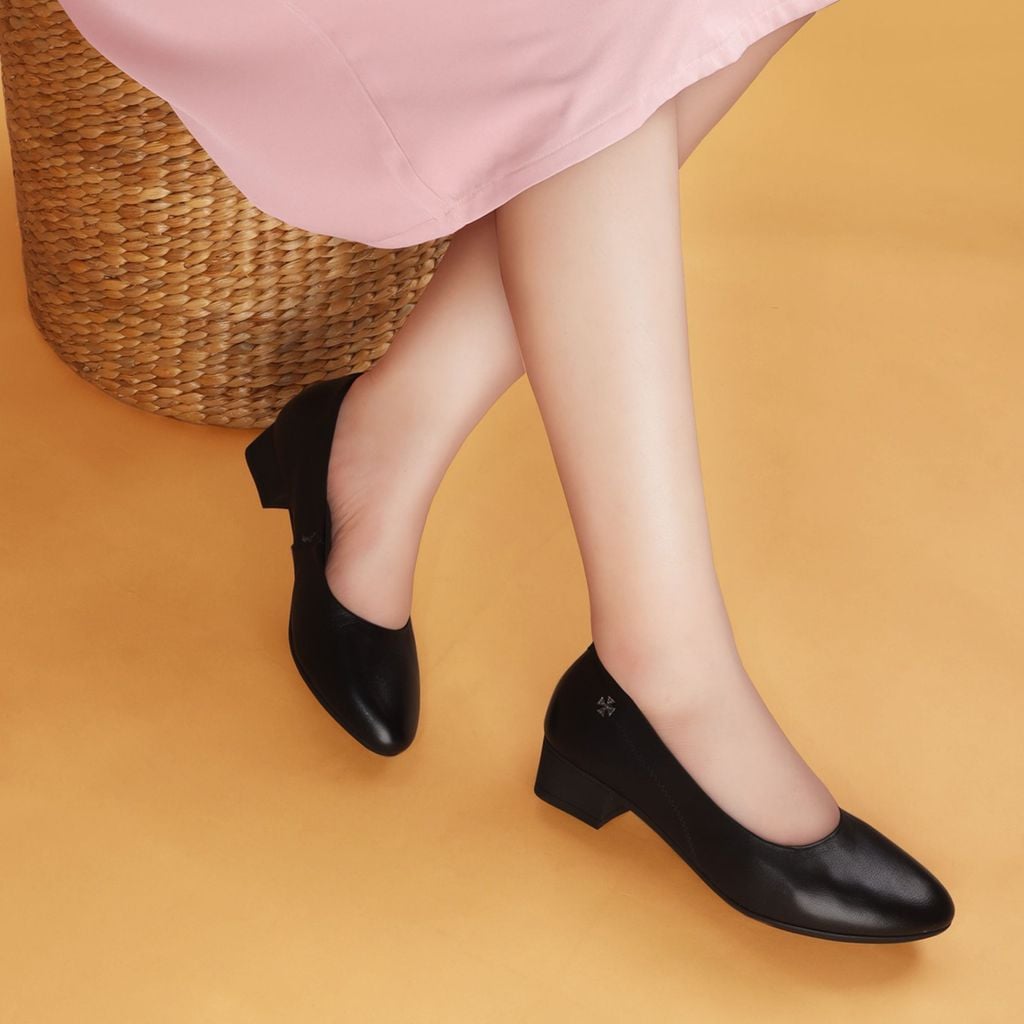 Giày Cao Gót Albee Mũi Tròn HD0207TQ