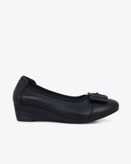 Giày Đế Xuồng Albee Mũi Vuông Nơ Khóa Hoa Nhỏ HD02100TQ